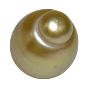 Giant Oval 13.5 x 17.5mm 21.2 Carats Deep Gold South Sea Pearl Loose