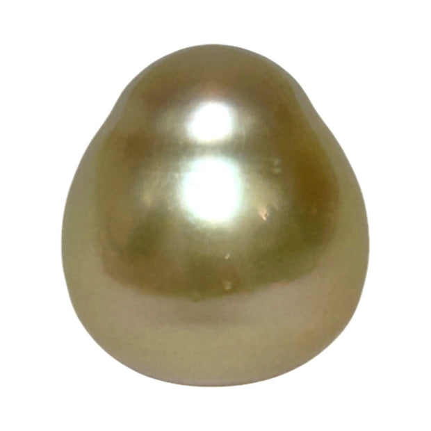 Unique Giant 14.8 x 16.4mm 25.3 Carats Gold Philippines South Sea Pearl