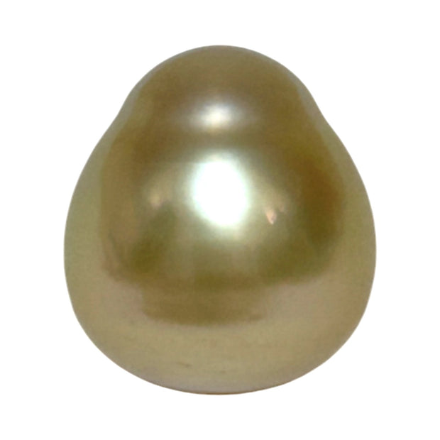 Unique Giant 14.8 x 16.4mm 25.3 Carats Gold Philippines South Sea Pearl