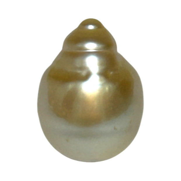Baroque 12.8 x 17.2mm 18.8 Carats Natural Gold South Sea Loose Pearl
