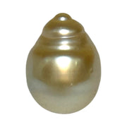Baroque 12.8 x 17.2mm 18.8 Carats Natural Gold South Sea Loose Pearl