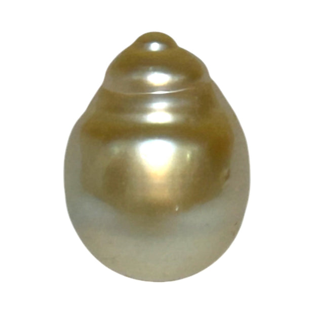 Baroque 12.8 x 17.2mm 18.8 Carats Natural Gold South Sea Loose Pearl