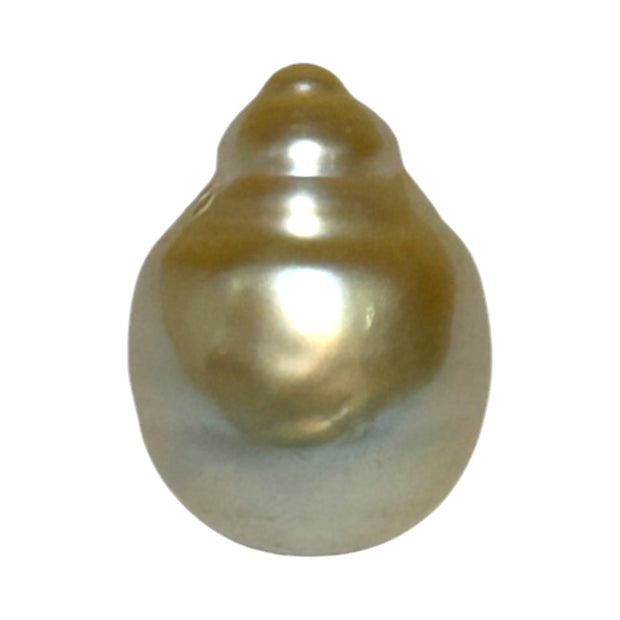 Baroque 12.8 x 17.2mm 18.8 Carats Natural Gold South Sea Loose Pearl