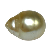 Baroque 12.8 x 17.2mm 18.8 Carats Natural Gold South Sea Loose Pearl
