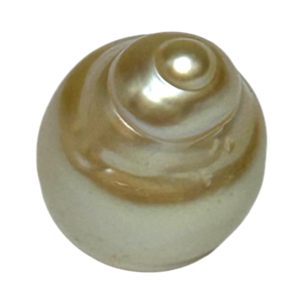 Baroque 12.8 x 17.2mm 18.8 Carats Natural Gold South Sea Loose Pearl
