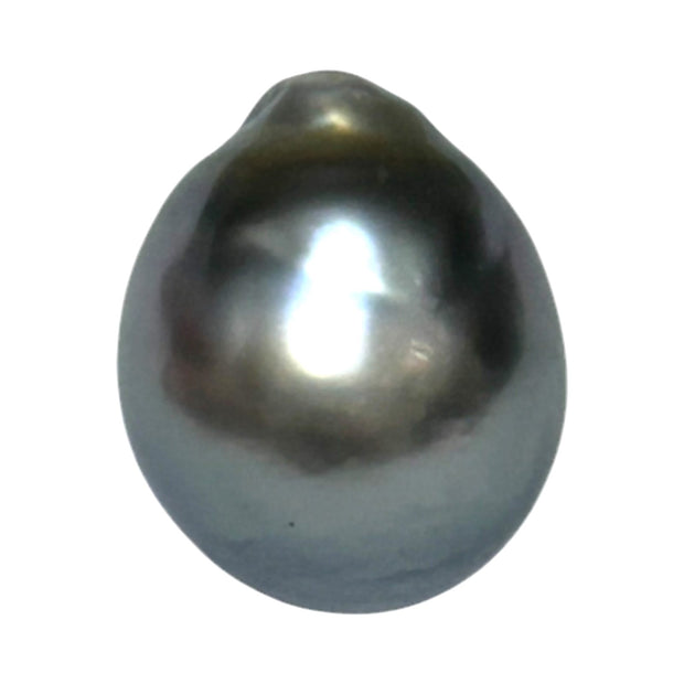 Barque 13.9 Carat 13.4 x 16.4mm Tahitian Sea Middle Gray Pearl Loose