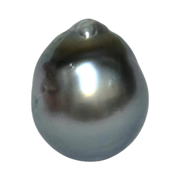 Barque 13.9 Carat 13.4 x 16.4mm Tahitian Sea Middle Gray Pearl Loose