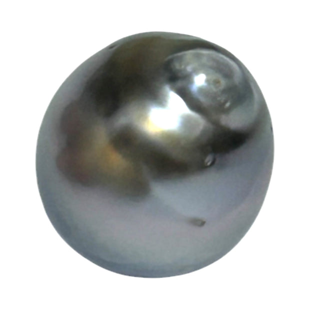 Barque 13.9 Carat 13.4 x 16.4mm Tahitian Sea Middle Gray Pearl Loose