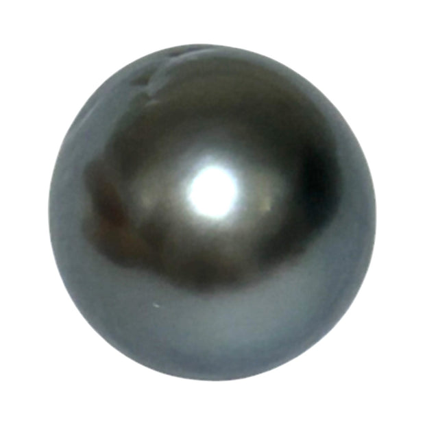 Barque 13.9 Carat 13.4 x 16.4mm Tahitian Sea Middle Gray Pearl Loose