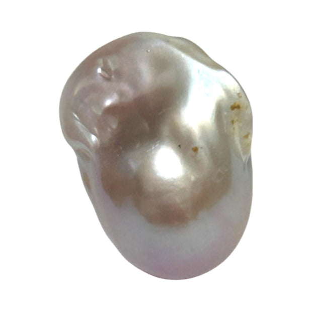 Ornate 16.7 x 13.6 x 26mm KeshI Purple Rose Gold Rainbow Pearl