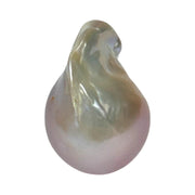 Ornate 16.7 x 13.6 x 26mm KeshI Purple Rose Gold Rainbow Pearl