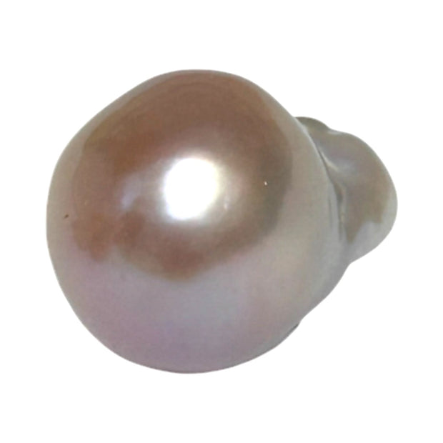 Ornate 16.7 x 13.6 x 26mm KeshI Purple Rose Gold Rainbow Pearl