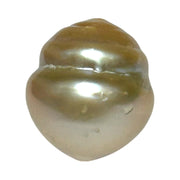 RARE Baroque 15.8 x 17.6mm 28.6 Carat Gold South Sea Pearl Loose