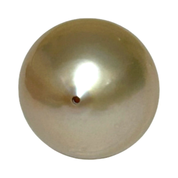 RARE Baroque 15.8 x 17.6mm 28.6 Carat Gold South Sea Pearl Loose