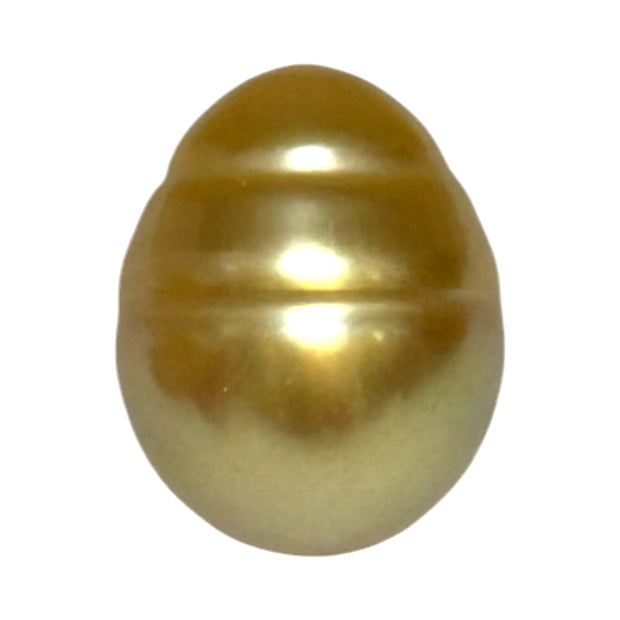 Oval Giant 13.6 x 17.2mm Deep Gold Philippines South Sea Loose Pearl