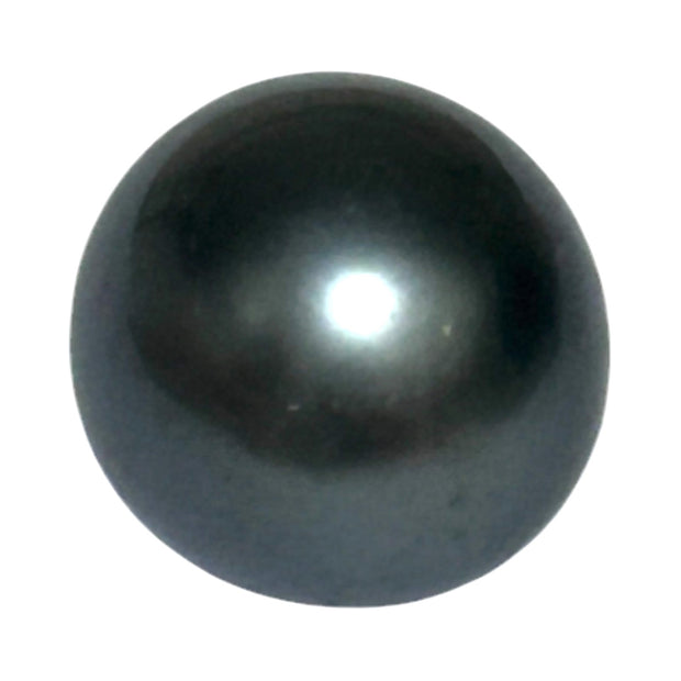 Oval 16.8 Carat 12.8 x 16.1mm Peacock Gray Tahitian Sea Pearl Loose