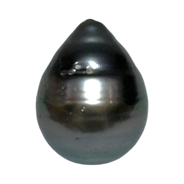 Oval 13.2 x 17mm 19 Carat Tahitian Peacock Black Green Loose Pearl