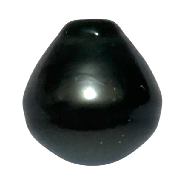 Silky Giant 13.4 x 14.2mm Peacock Black Green Tahitian Pearl Loose