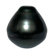 Silky Giant 13.4 x 14.2mm Peacock Black Green Tahitian Pearl Loose
