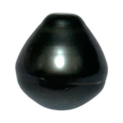 Silky Giant 13.4 x 14.2mm Peacock Black Green Tahitian Pearl Loose