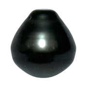 Silky Giant 13.4 x 14.2mm Peacock Black Green Tahitian Pearl Loose