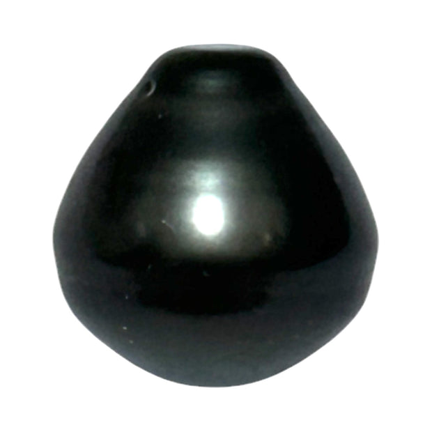 Silky Giant 13.4 x 14.2mm Peacock Black Green Tahitian Pearl Loose