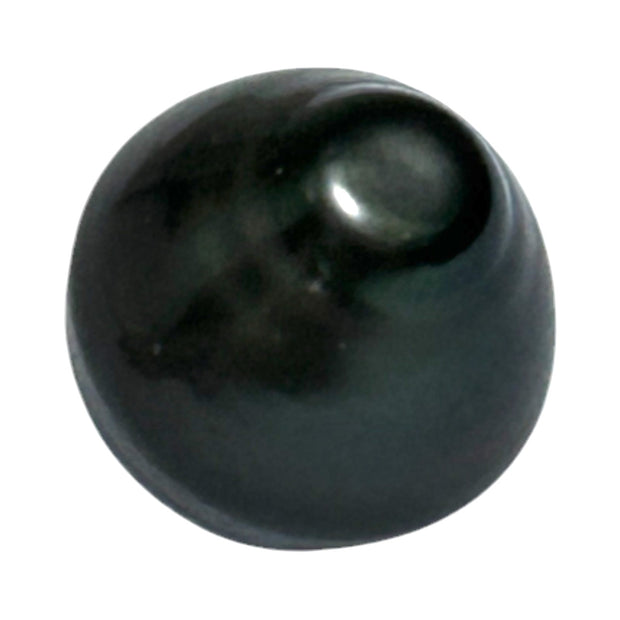 Silky Giant 13.4 x 14.2mm Peacock Black Green Tahitian Pearl Loose
