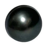 Silky Giant 13.4 x 14.2mm Peacock Black Green Tahitian Pearl Loose