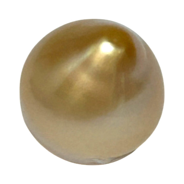 Teardrop 14.1 x 16.5mm 21.6 Carat Natural Gold South Sea Pearl Loose