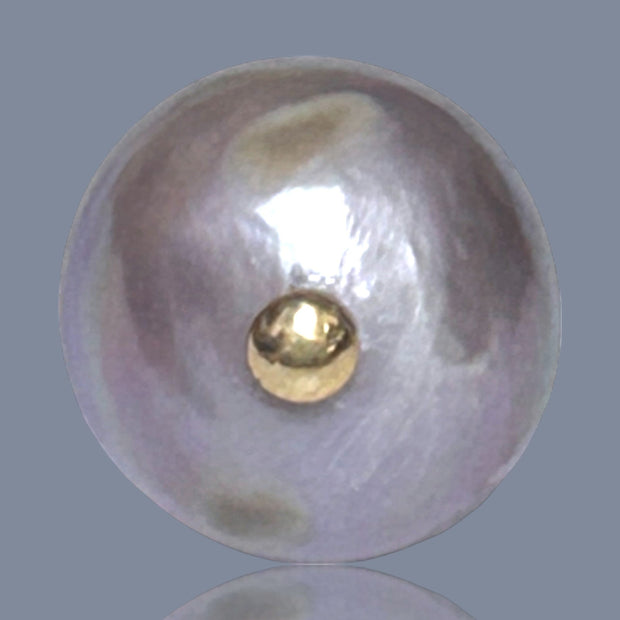 Huge Baroque 13.6 x 15mm Keshi Silver Purple Pink Cultured Pearl Pendant