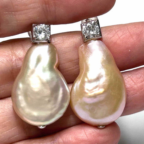 Baroque `16.8 x 25.4mm Purple Pink Rainbow Jumbo Pearl EarringsBest Gift For Her! Special `16.8 x 25.4mm Natural Purple Pink Rainbow Jumbo FW Flat Baroque Cultured Pearl Dangle Earrings / Handmade Earrings



PEARL INFORMATION

Other Pearl EarringsFine JewelryThe Fine Pearls Jewelry4mm Purple Pink Rainbow Jumbo Pearl Earrings