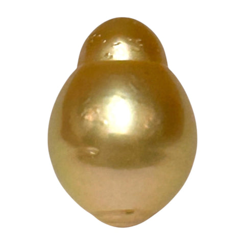 Oval 12.3 x 17.3mm 15.9ct Rich Golden Philippines South Sea Pearl