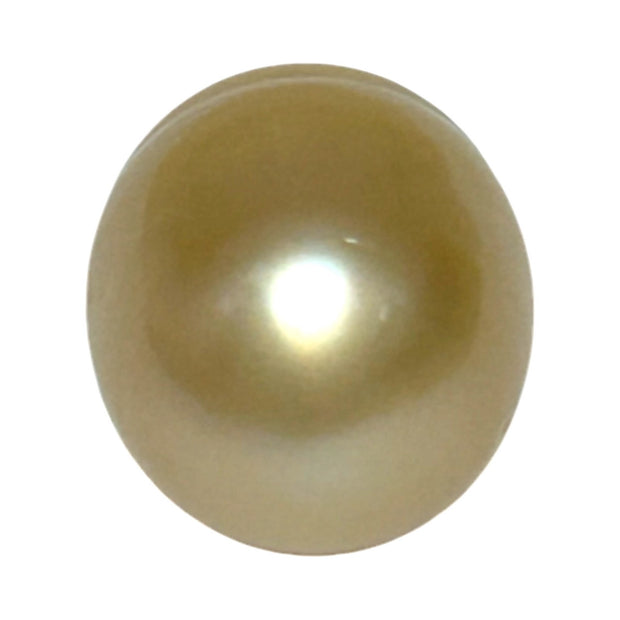 Oval Baroque 12.8 x 16.3mm Natural Gold Philippines South Sea Pearl