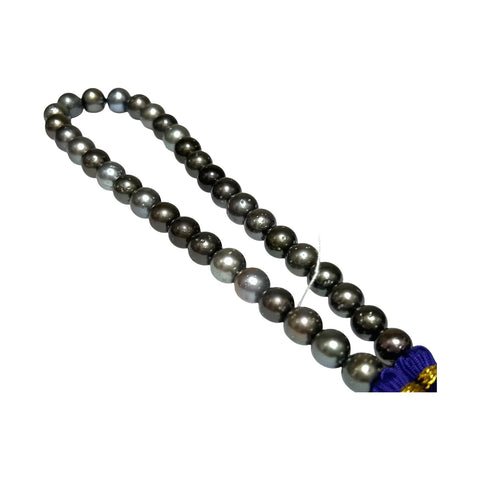 10.3 - 12mm Round Tahitian South Sea Pearl 16" Strand