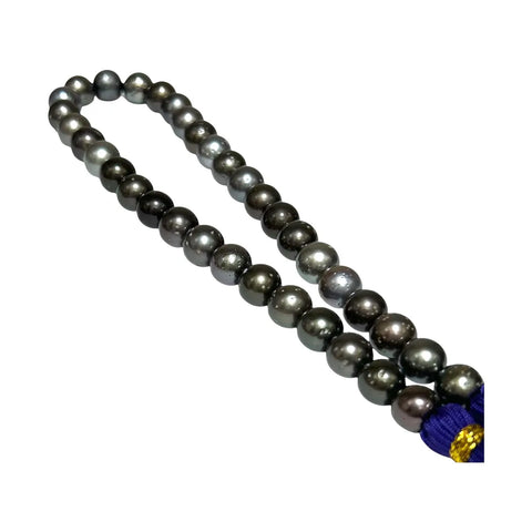 10.3 - 12mm Round Tahitian South Sea Pearl 16" Strand