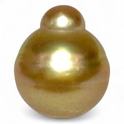 Grand 14.5 x 17mm, 23.3 Carats Deep Golden Philippines Sea Pearl Loose