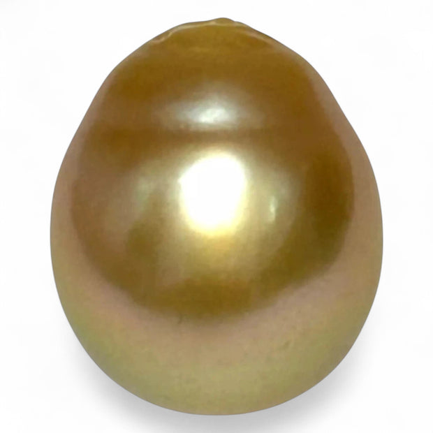 Elegant 26.4 Carat 14.8 x 17.4mm South Sea Pearl Golden Oval Radiant