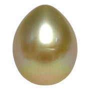 Teardrop 12,7 x 15.6mm 18.3 Carat Gold Philippines South Sea Pearl