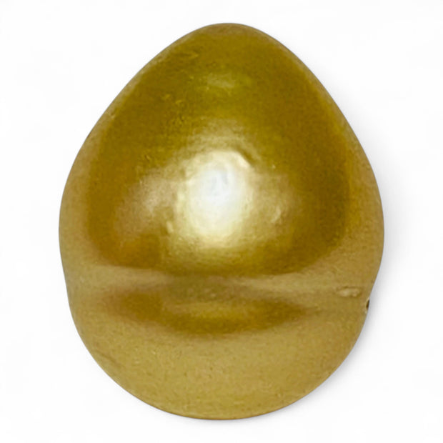 Huge 21.2 Carats Oval 13.7 x 16.6mm Rich Gold South Sea Loose Pearl