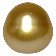 Oval Giant 19.8 Carats 13.9 x 14.2mm Deep Gold South Sea Loose Pearl