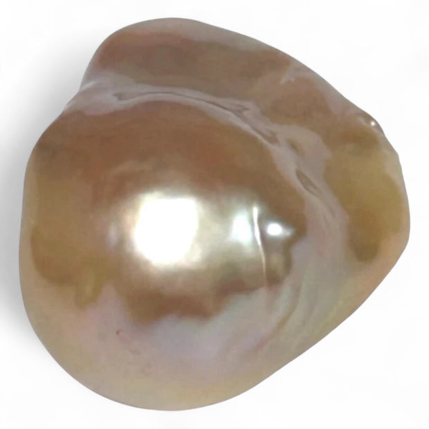 RARE Un-Drilled 16.9 x 13.6 x 25.8mm Keshi Purple Rose Pink Pearl