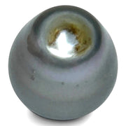 Elegant 12.7 x 14.8mm 18.5 Carat Tahitian Pearl –Peacock Gray Oval