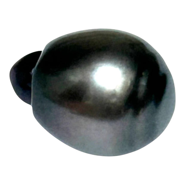 Dazzling 12.7 x 16.8mm 18.3 Carats Tahitian Peacock Black Green Pearl