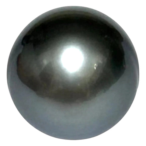 Elegant 12.7 x 14.8mm 18.5 Carat Tahitian Pearl –Peacock Gray Oval