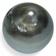 Huge 16.8 Carat 12.9 x 14.9mm Tahitian Peacock Black Green Pearl Loose