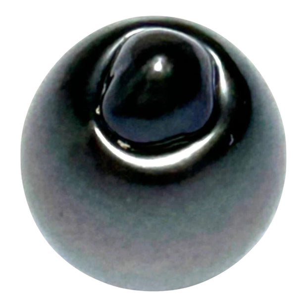 Dazzling 12.7 x 16.8mm 18.3 Carats Tahitian Peacock Black Green Pearl