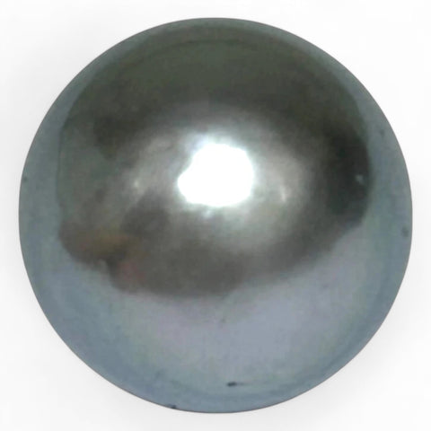 Huge 16.8 Carat 12.9 x 14.9mm Tahitian Peacock Black Green Pearl Loose