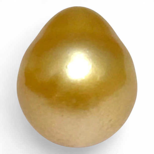 5A Smooth Giant 13.7 x 16mm 20.5 Carats Rich Gold South Sea Pearl
