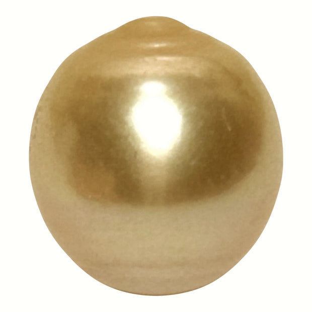 Giant 15.2 x 16.6mm 26.7 Carats Rich Golden South Sea Pearl Loose