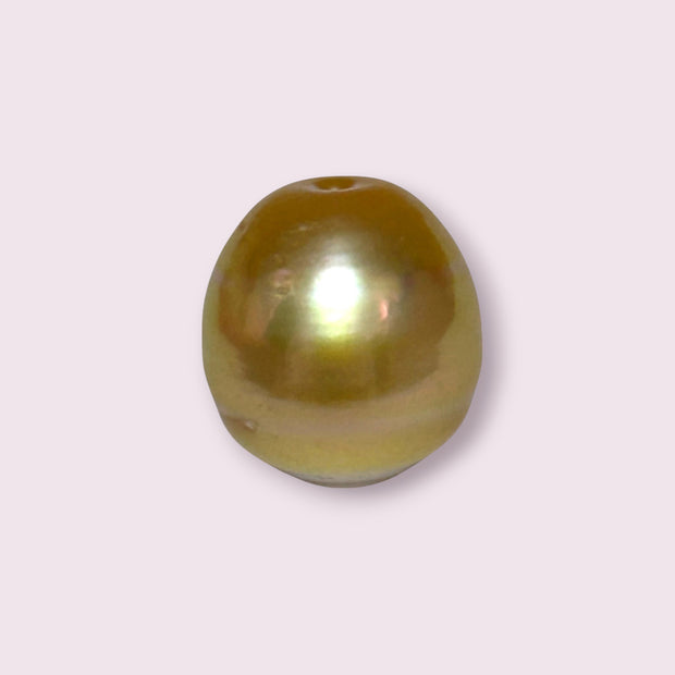 Fantastic Giant 14.5 x 15.7mm 24.6 Carats Deep Gold South Sea Pearl